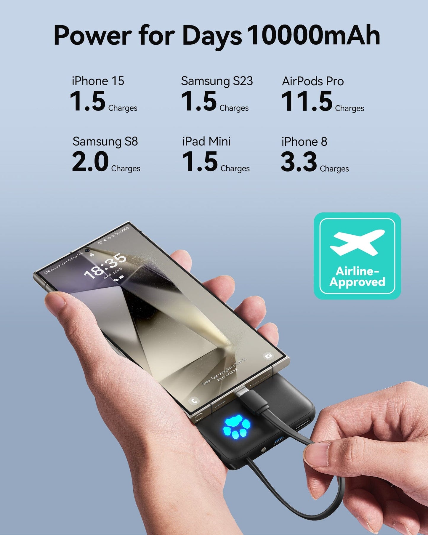 INIU P41L-E1 Banco de energía negro