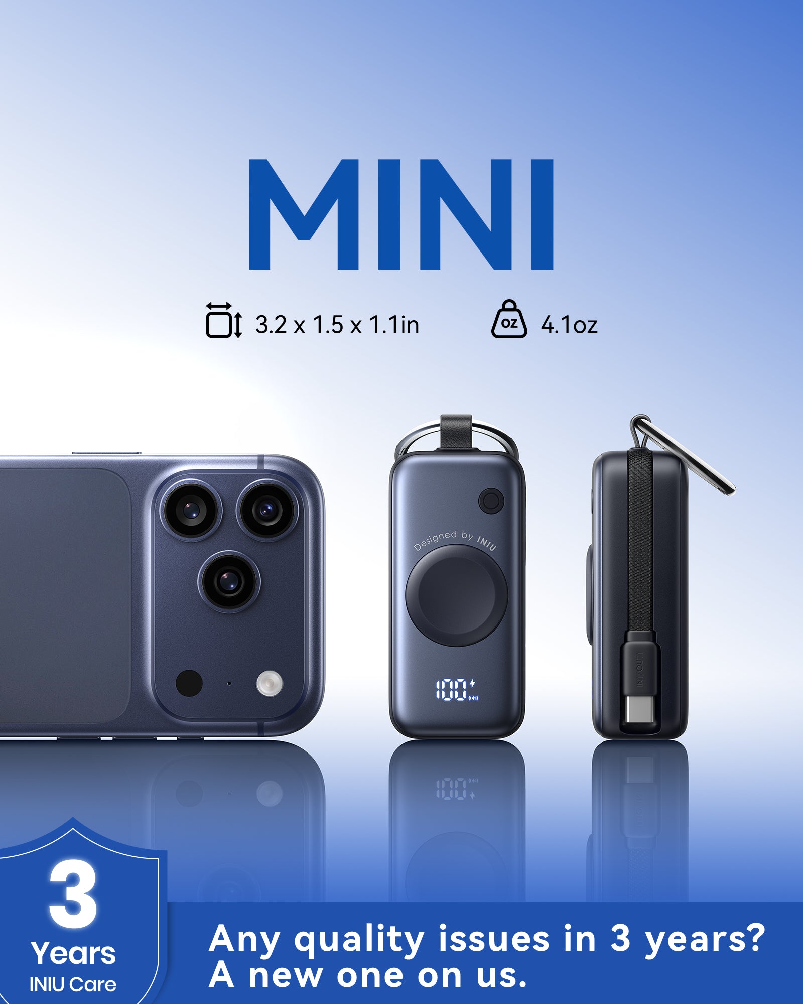 INIU SnapGo P81-E1 5000mAh Power Bank for Apple Watch