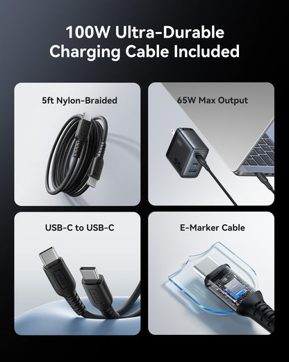 INIU A21-E1 65W 3-Port GaN Charger