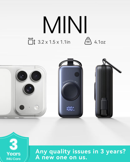 INIU Banco de energía SnapGo P81 para iWatch de 5 W y 5000 mAh