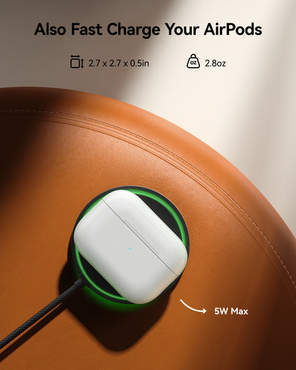 INIU Ładowarka bezprzewodowa Qi2 W11-E1 15 W z magnetyczną diodą LED