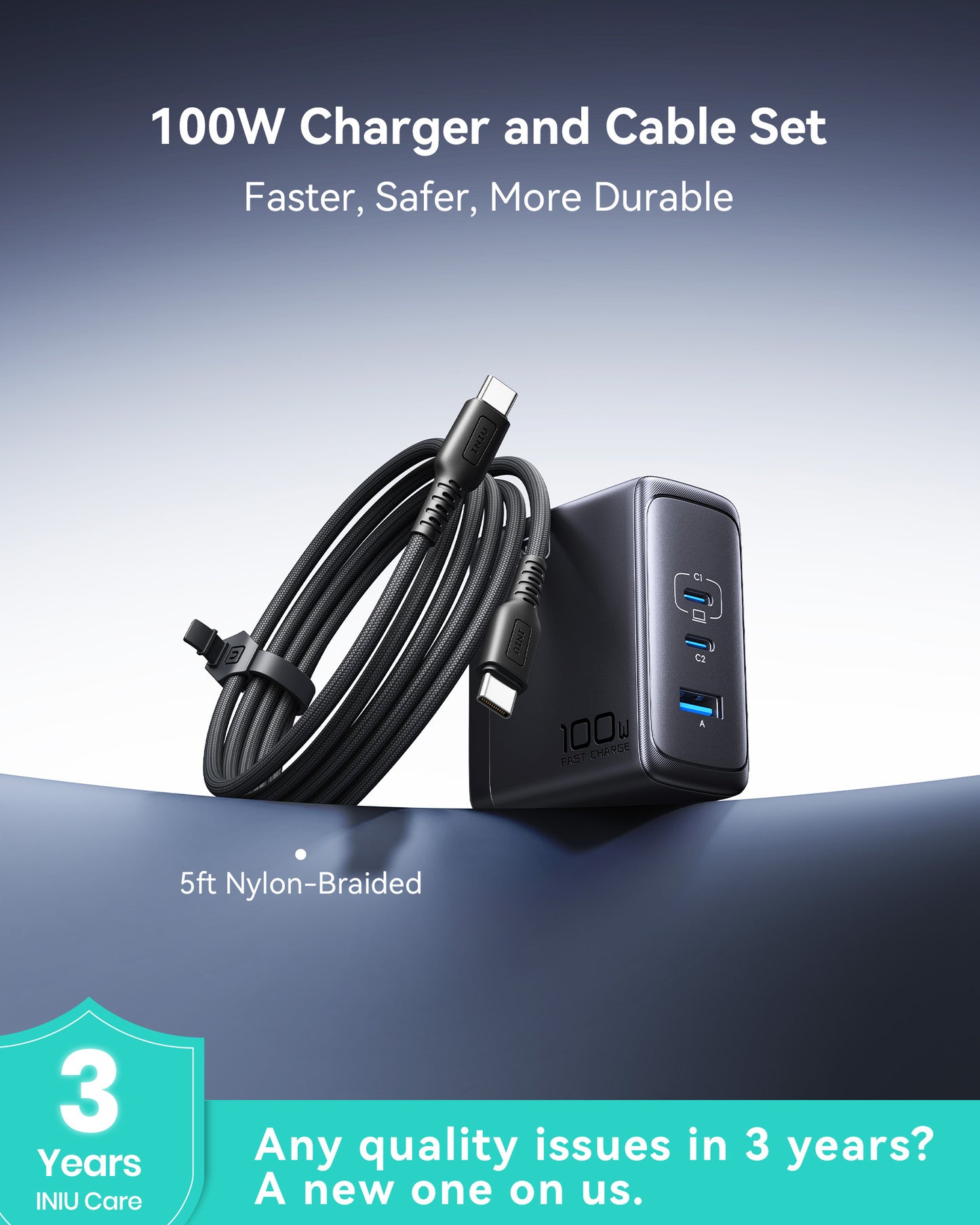 Chargeur INIU A11-E1 100 W GaN