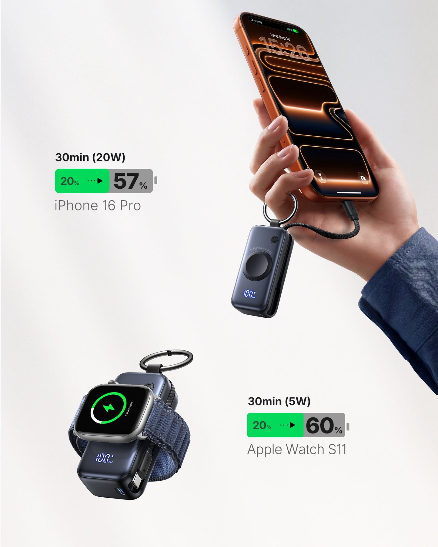 INIU SnapGo P81 Power Bank for iWatch 5W 5,000mAh