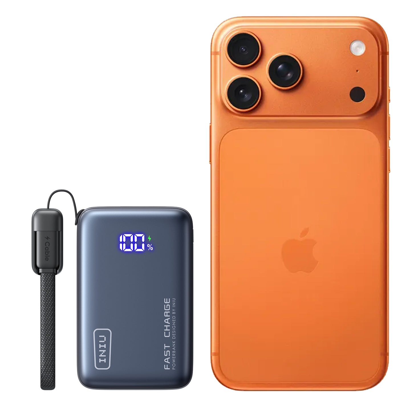 INIU Chargeur portable, batterie externe de 10 000 mAh PD 45 W, format de paume