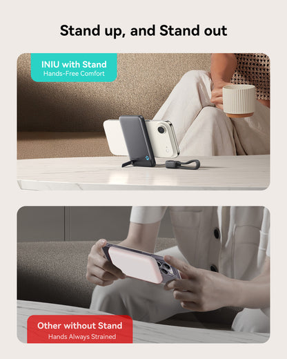 Banco de energía INIU SnapGo P71-E1 Magsafe Qi2 de 15 W, el más delgado de 5000 mAh