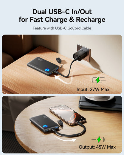 INIU Batterie externe Pawsible P41, charge rapide, 45 W, 10 000 mAh