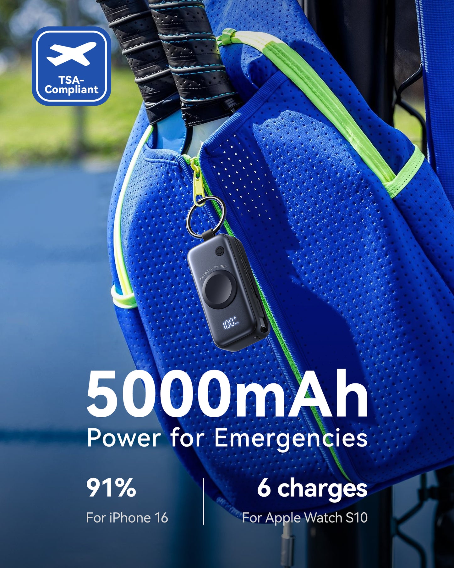 INIU SnapGo P81-E1 5000mAh Power Bank for Apple Watch