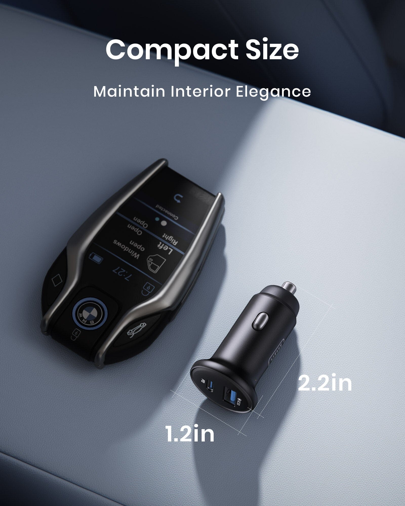 INIU I712 2-Port Fast Car Charger 66W