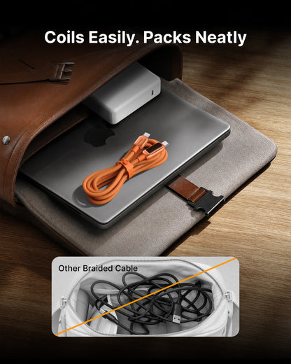 INIU C411 USB-C to USB-C Cable 240W with LED Display, 6.6ft / 2m