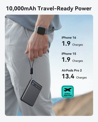 INIU Chargeur sans fil MagPro P76-P1 Qi2 15W 10000mAh