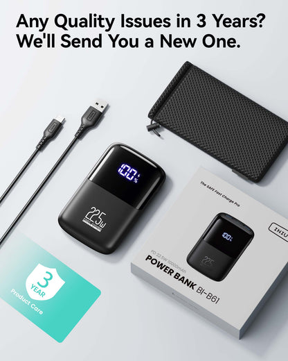 INIU B61 Power bank 10000mAh, 3-Port-Design