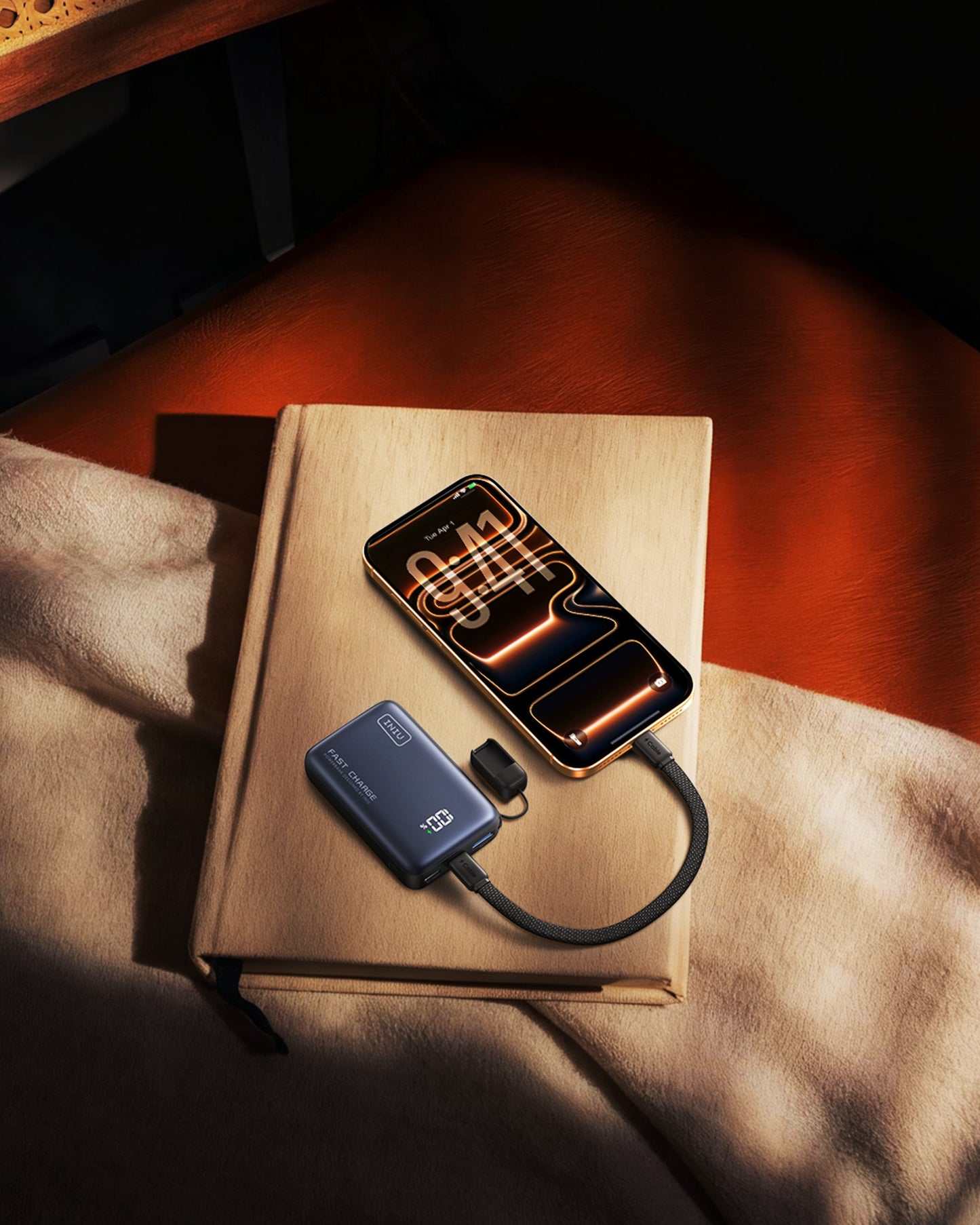 INIU Chargeur portable, batterie externe de 10 000 mAh PD 45 W, format de paume