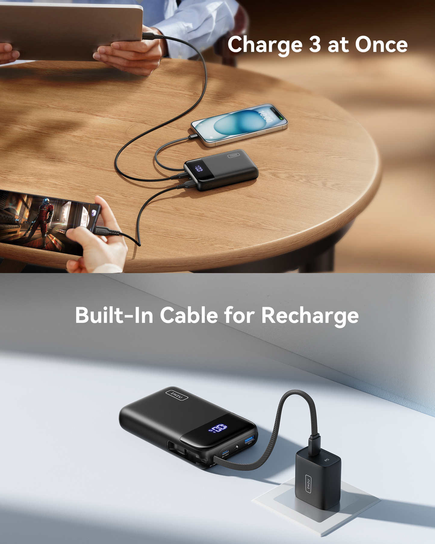 INIU Carry P51L-E2 Power Bank 45W 20000mAh