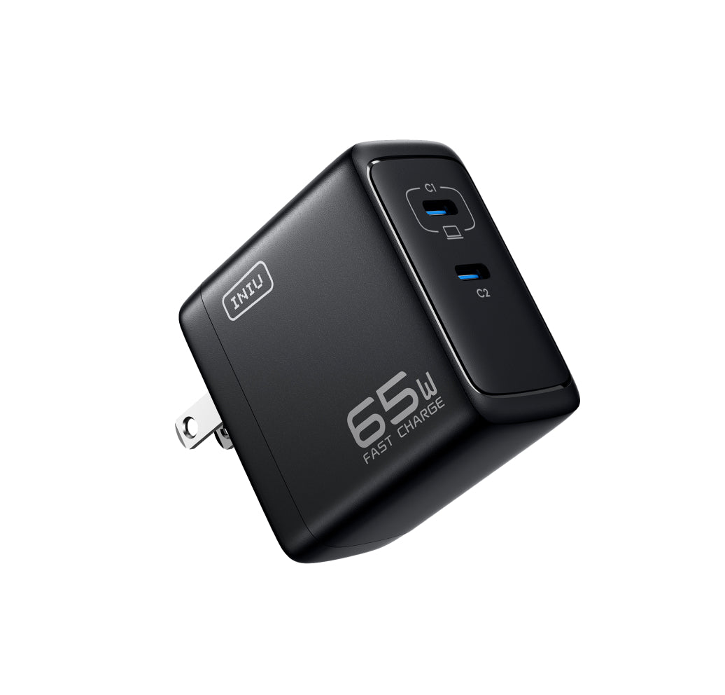 INIU I624 65W Dual Ports Wall Charger, GaN Material hover