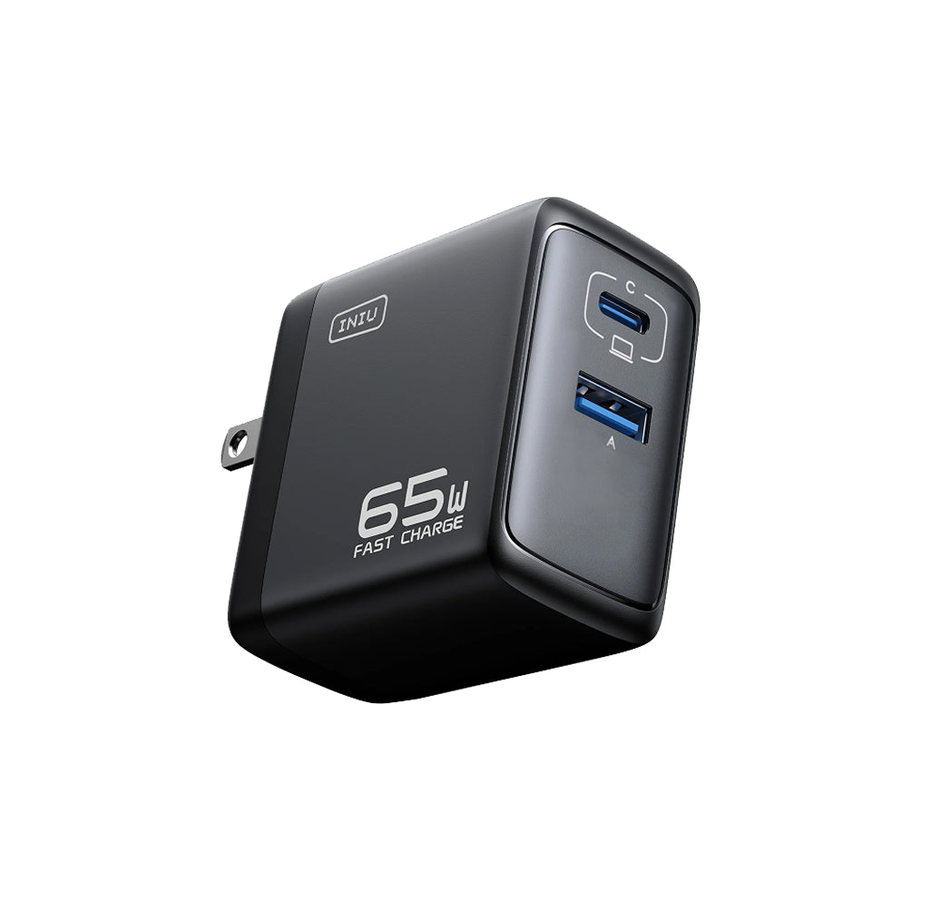 INIU I624 65W Dual Ports Wall Charger, GaN Material