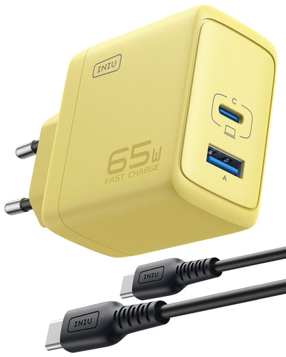INIU I625 65W USB A C-Anschlüsse Wand ladegerät, GaN-Materialien
