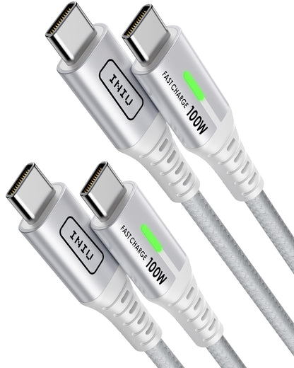 Cable USB C a C INIU D5CC blanco 100 W