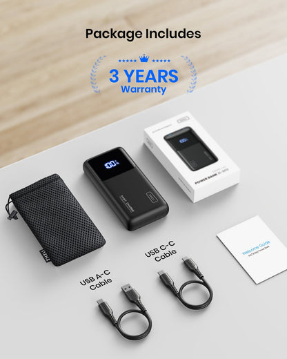 INIU B63 (25000mAh), Design for Laptop,Compatible with iPhone 14 13 12 Pro Samsung S21 Google LG iPad Tablet, etc.