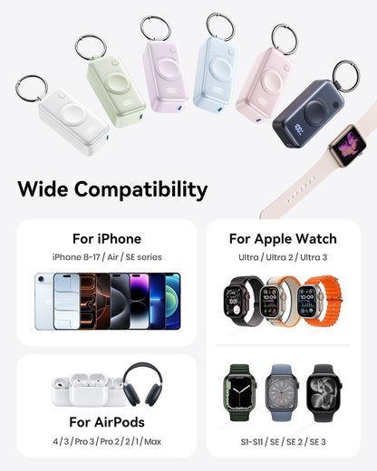 INIU Banco de energía SnapGo P81 para iWatch de 5 W y 5000 mAh