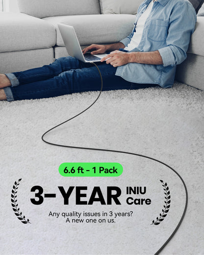 INIU Cable USB C a C D5CC de 100 W (paquete de 1)