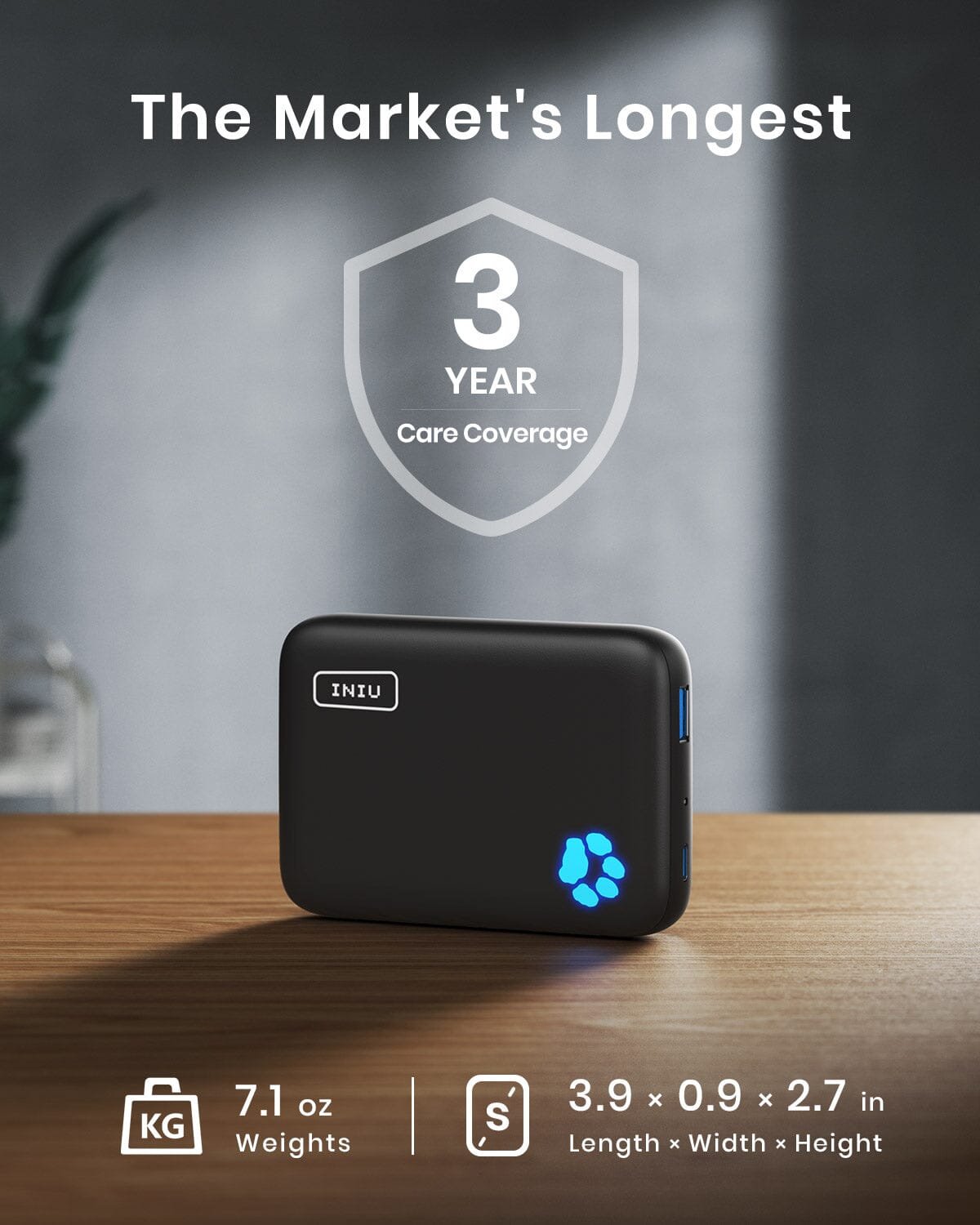 INIU B43 MagSafe 10000mAh 小型行動電源