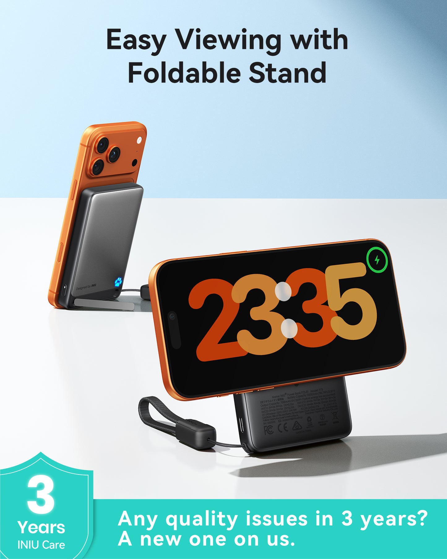 INIU SnapGo P73-E1 無線行動電源 Qi2 15W 10000mAh