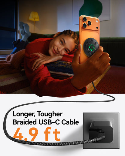 INIU Ładowarka bezprzewodowa Qi2 W11-E1 15 W z magnetyczną diodą LED