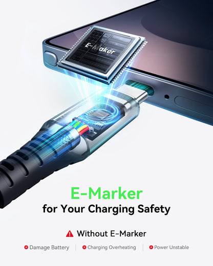 INIU Cable USB C a C D5CC de 100 W (paquete de 1)