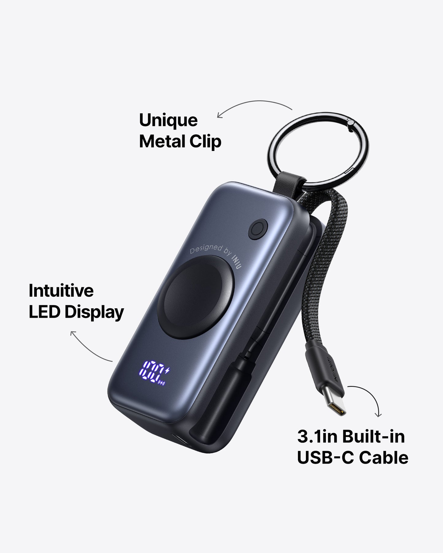 INIU Banco de energía SnapGo P81 para iWatch de 5 W y 5000 mAh