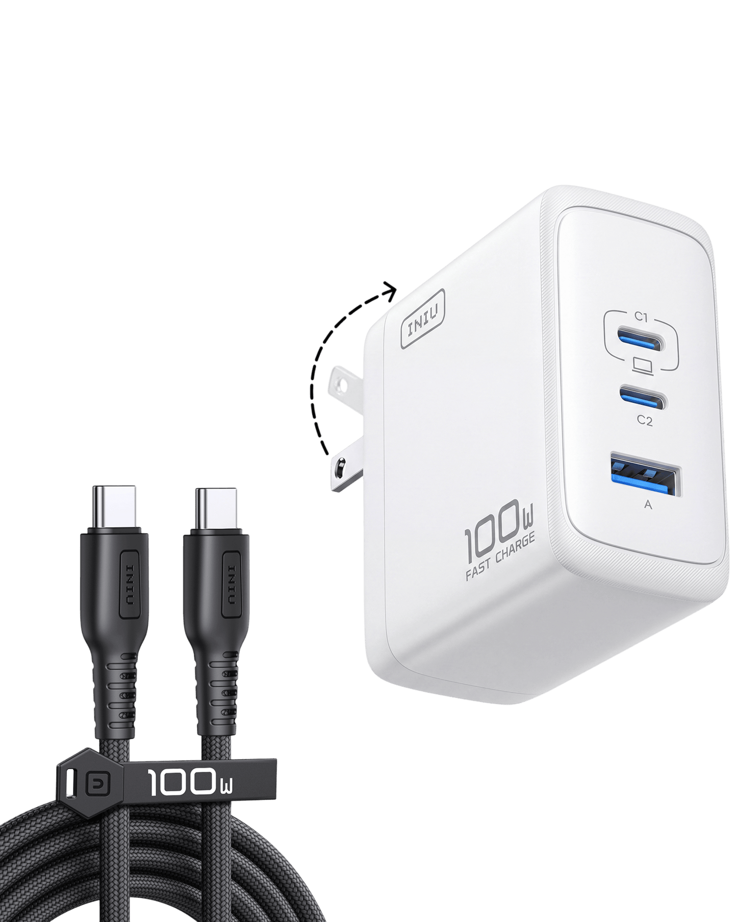 INIU Chargeur GaN Cougar A11 100 W