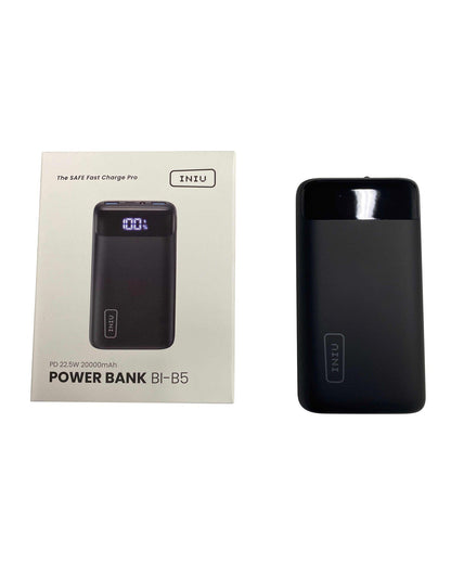 INIU 22.5W 20000mAh USB C in & Out Fast Charging,Compatible with iPhone 14 13 12 Pro Samsung S21 Google LG iPad Tablet, etc.