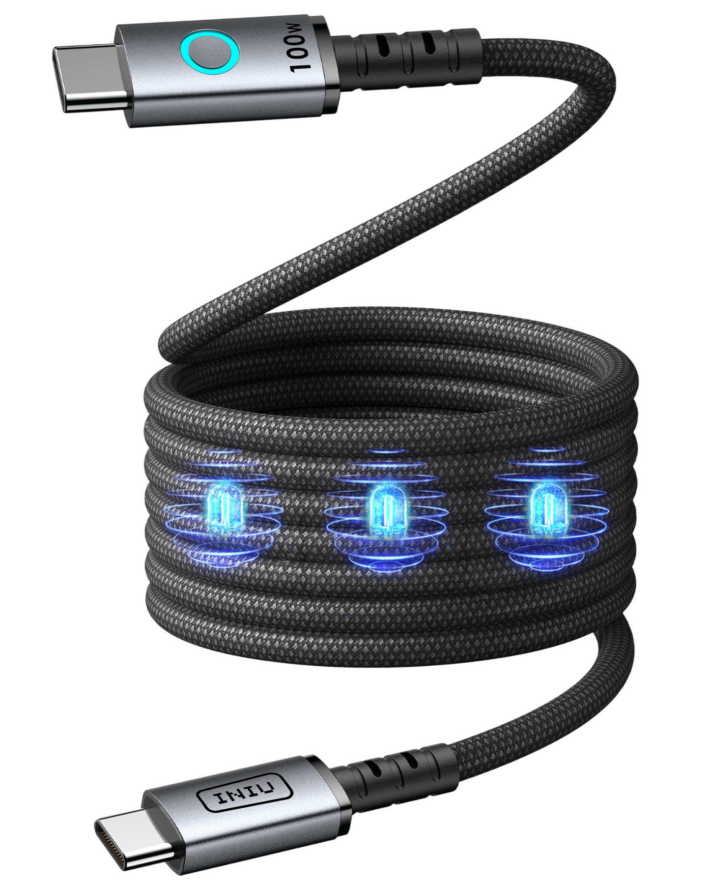 INIU 100-W-Magnetkabel USB-C zu USB-C