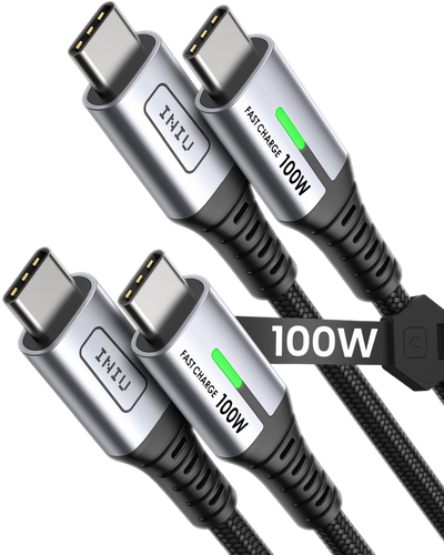 INIU D5CC 100W USB C to C Cable (3.3ft, 2-Pack)