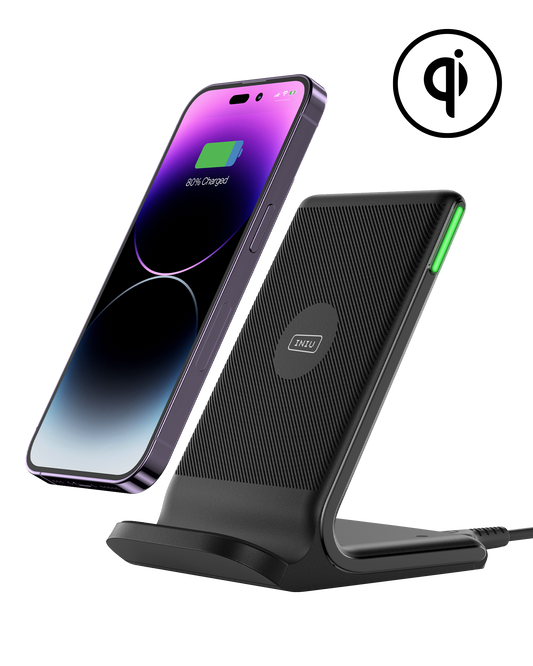 INIU I211 15W Qi-Certified Wireless Charger with Sleep-Friendly Adaptive Light