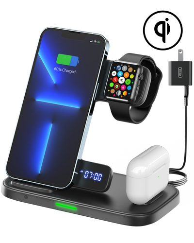 INIU 3-in-1 Wireless Charger 15W, for iPhone Apple Watch AirPods