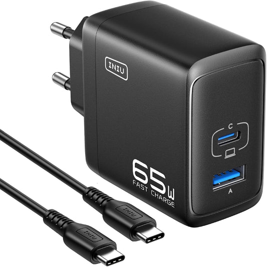 INIU I625 65W 2ポート USB-C +USB-A 充電器