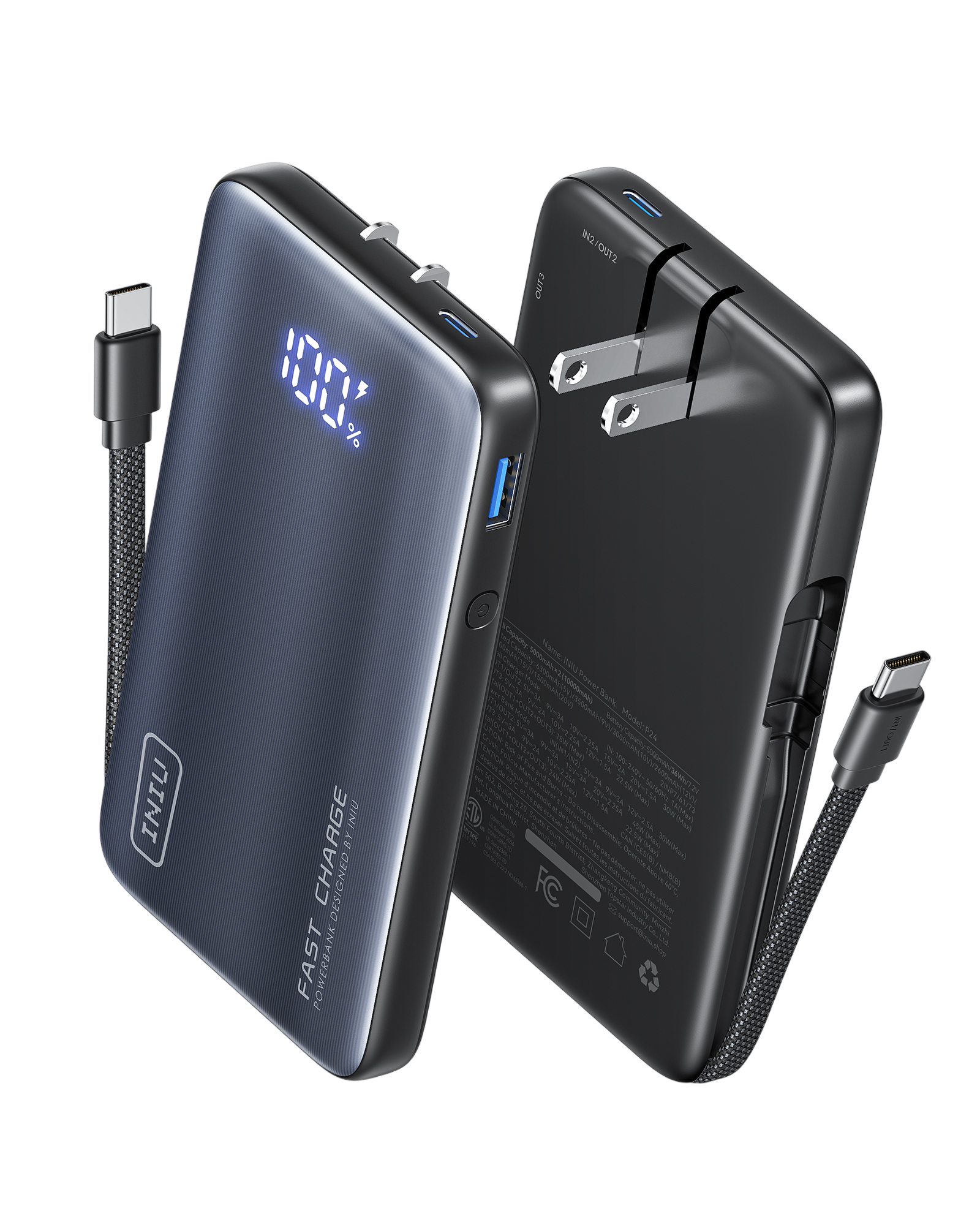 INIU Multi P24 Power Bank 45W 10000mAh