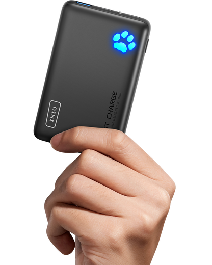 Batterie externe INIU Pawsible P41, charge rapide, 22, 5 W, 10 000 mAh