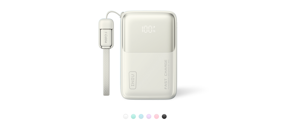 INIU Pocket Rocket P50 Smallest 10000mAh Power Bank