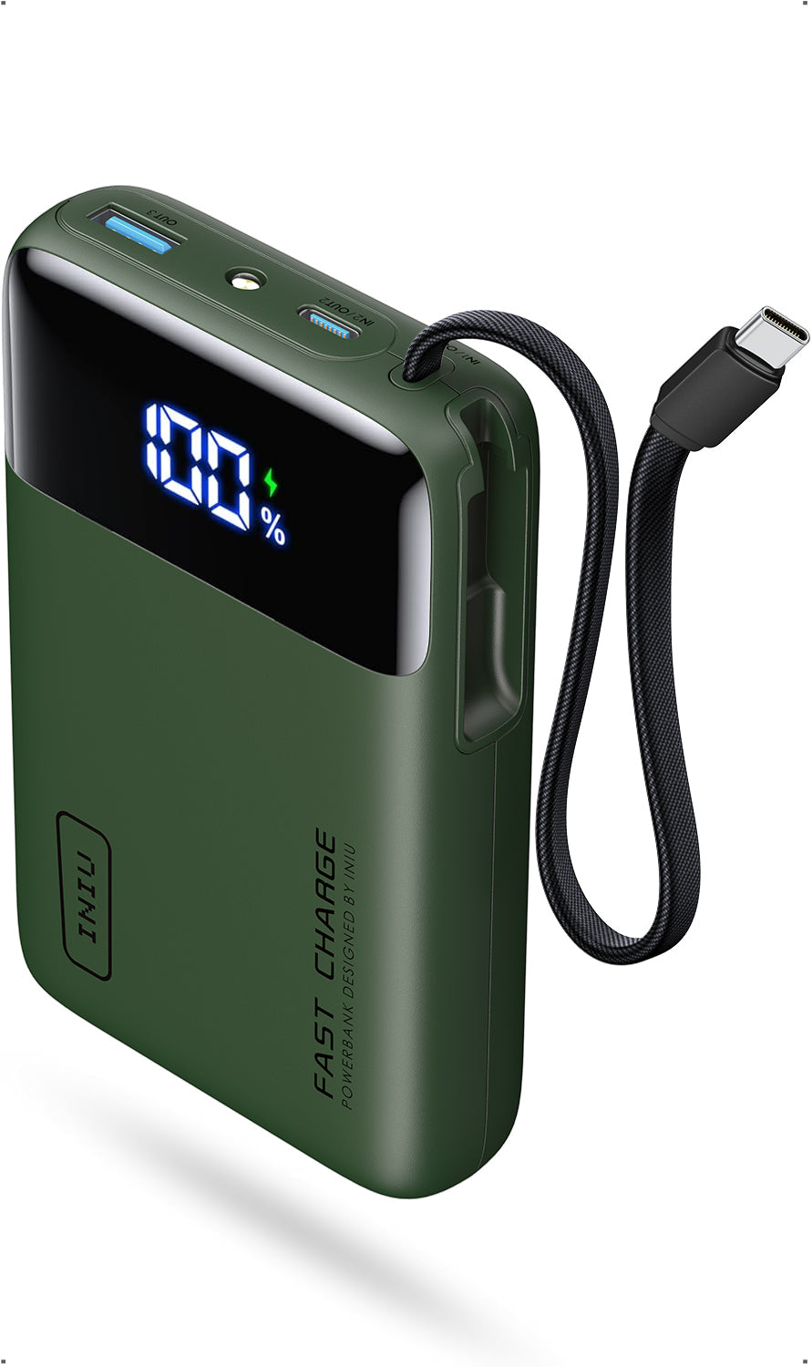 INIU Batería externa portátil de 20000 mAh y 45 W.