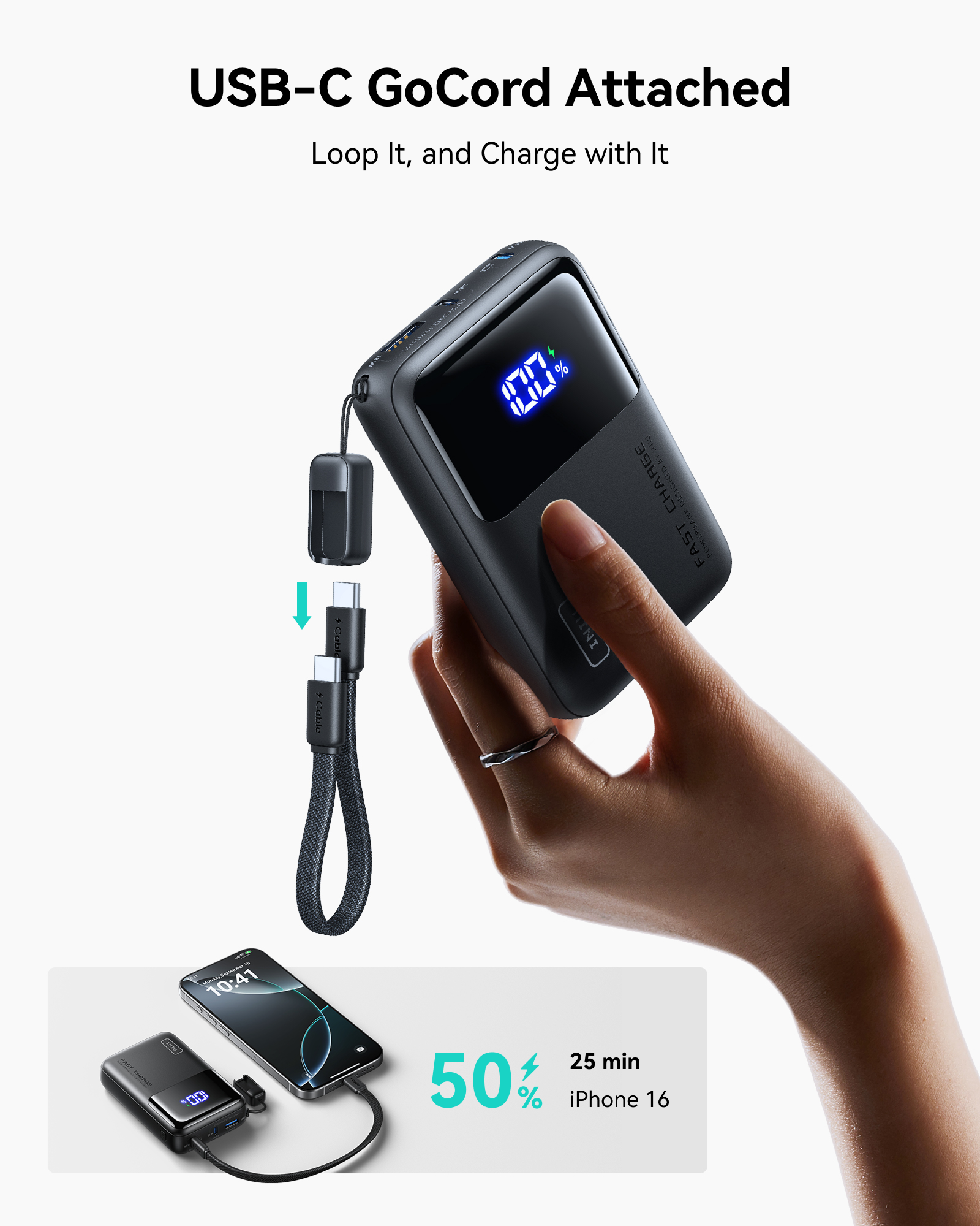 INIU power bank safety features diagram over temperature short circuit
