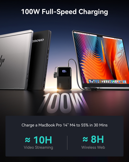INIU Cougar P63-E1 Power Bank Smallest 100W 25,000mAh