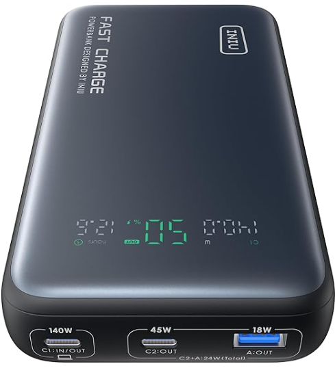 INIU Banco de energía P64-P1 de 140 W y 25 000 mAh