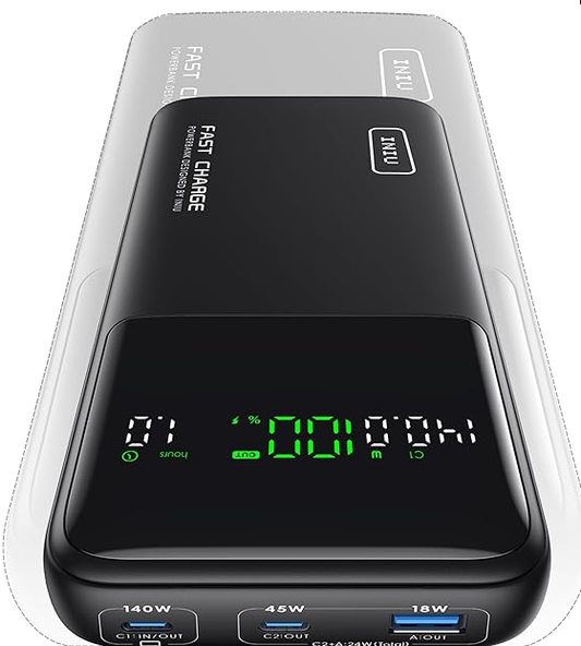 INIU Banco de energía compacto P64-E1 de 25000 mAh y 140 W