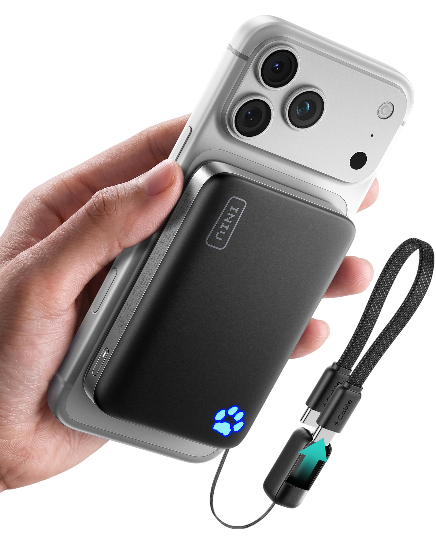 INIU Batería externa magnética SnapGo P771 Qi2.2 de 25 W | 10000 mAh