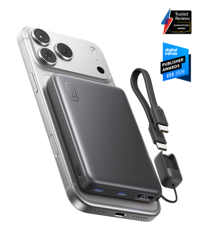 INIU Batterie externe magnétique SnapGo Air 10 000 mAh 25 W, Qi 2. 2 MagSafe