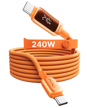 INIU Câble USB-C vers USB-C C411 240 W avec affichage LED, 2 m