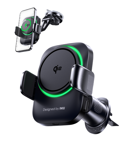 INIU SnapGo V11 Qi2 15W Magnetic Wireless Car Charger