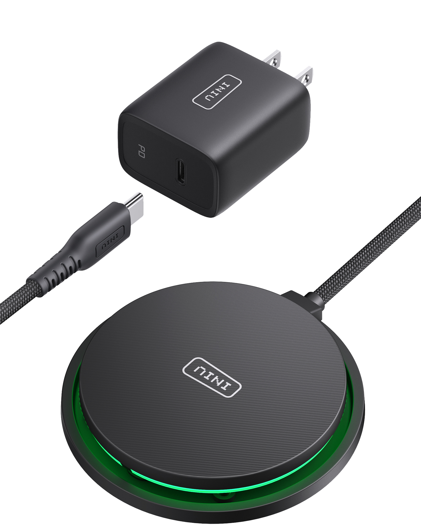INIU W11-E1 Qi2 15W Magnetic LED Wireless Charger
