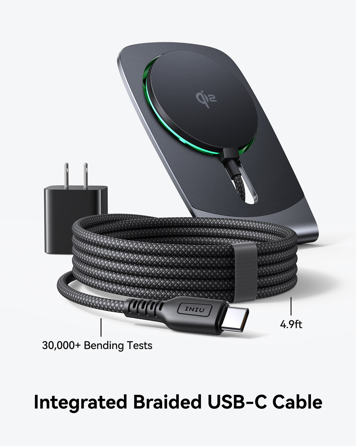 INIU SnapGo W21 Qi2 15W マグネット式ワイヤレス充電器